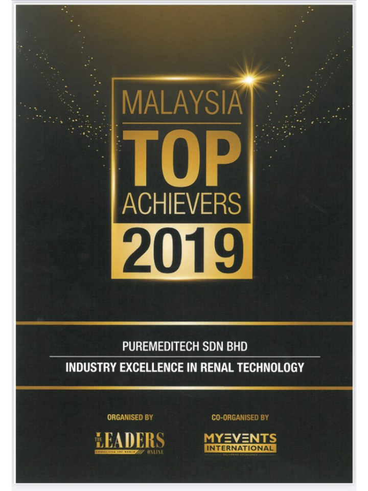 Malaysia Top Achievers 2019: Industry Excellence in Renal Technology